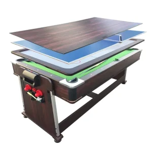 Popular 4 in 1 Multi Game Billiard Pool Table Air Hockey Table Tennis Table and Dining Top