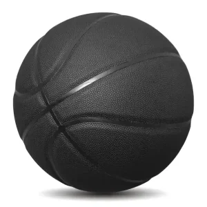 Popular Basketball Black Indoor Outdoor Basketball PU logo Customized Official Size 7 Basketball