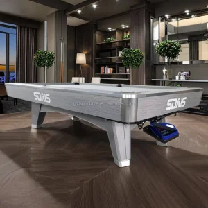 Popular Modern Home 9 Ball Pool Table 9ft High Speed Felt Wooden Rails Super Aileex Billiard Table