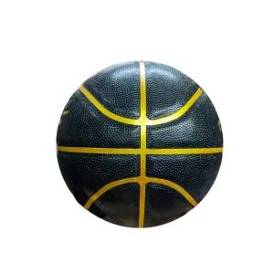Popular Outdoor Black White PU Leather Official Size 7 Street Basketball Ball