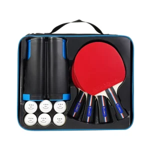 Popular PingPong Supplier Professional Table Tennis Racket Set with Four High Quality Ping Pong Rackets Six 3Star Balls