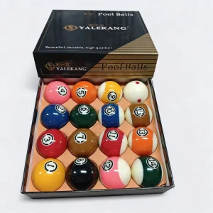 Popular Universal Standard Pool Ball Kit With Classic Black 8 Ball Consistent Bounce for Casual Competition