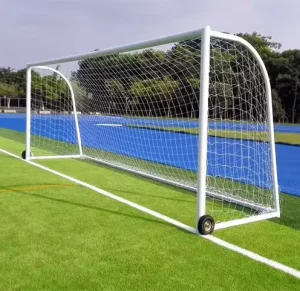 Portable 11 a Side Aluminum Soccer Goal Posts Easy to Install for Football Field Training Match