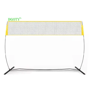 Portable 12X8ft Freestanding Court Equipment for Backyard Volleyball Beach Games & Outdoor Sports Training