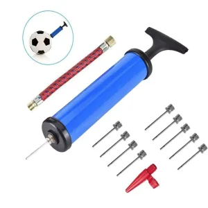 Portable 13pcs Hand Pump Set with Air Hose for Inflating Football Basketball Volleyball Accessories