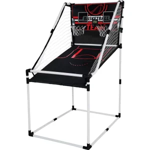 Portable 2 Player PVC Basketball Shooting Machine Indoor Training Set for Kids Children’s Arcade Basketball Game Court Equipment