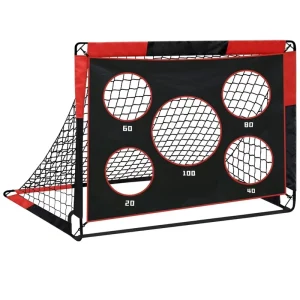 Portable 2 in 1 Soccer Goal with Target Net 420D Oxford Cloth Durable Football Training Goal for Kids Adults Made in China