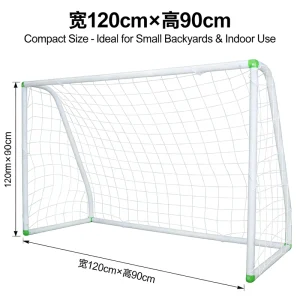 Portable 24 Ft Soccer Goalpost Net for Outdoor School Football Durable and Versatile Goal Net