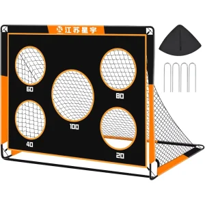 Portable 4x3ft Children’s Football Goal Foldable Design with Carry Bag for Garden Park Beach Use