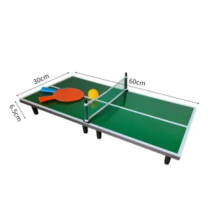 Portable 60cm Mini Table Tennis Set Indoor Sport Mini Table Tennis Game Foldable Board Game Table