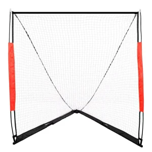 Portable 6x6ft Foldable Lacrosse Goal with Full Training Kit for Youth and Adult Players Backyard Practice Field Equipment