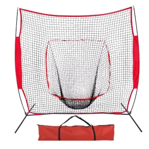 Portable 7’x7′ Baseball Softball Outdoor Training Equipment Pitching Batting Hitting Net