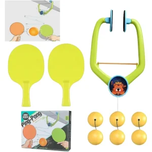Portable Adjustable Doorway Ping Pong Trainer Children’s Hanging Table Tennis Toy Interactive Parent Child Set Made PP Material