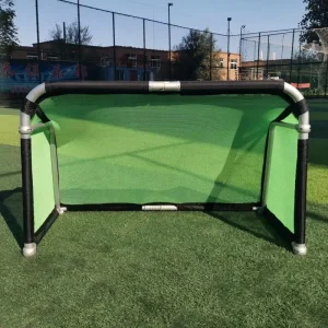 Portable Aluminium Folding Mini Soccer Goal with Colorful Nets and Fabric Target