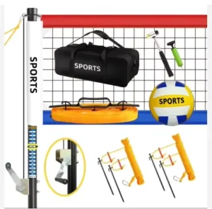 Portable Aluminum Alloy Net for Volleyball Anti Rust & Anti Corrosion with Scoring Function Original Court Equipment