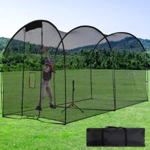 Portable Baseball Softball Strike Cage Stand Removable Strike Net Court Equipment Sports