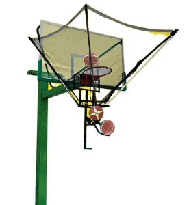Portable Basketball Rebounder Net Return System Trainer For Traditional Pole And Wall Mounted Hoops Court Equipment