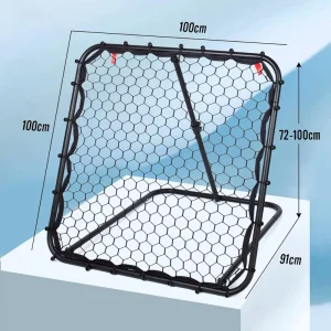 Portable Black Soccer Rebounder Equipment Removable Football Goal for Mobile Training Portable Football Goal