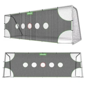 Portable Detachable Football Goal Net Indoor Outdoor Training 11/7/5 People Capacity Football Net Training Equipment