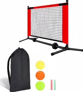 Portable Durable Height Adjustable Pickleball Badminton Net Stand for Kids Multi Functional Training Court Equipment All Seasons