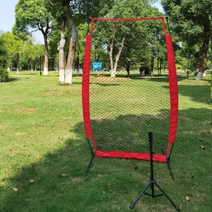 Portable Durable Softball Baseball Practice Net With Bow Frame Bag Outdoor Softball Training Net