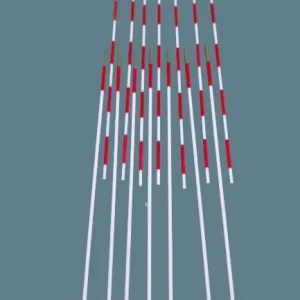 Portable Durable Solid Rod Fiberglass Volleyball Net Antennas