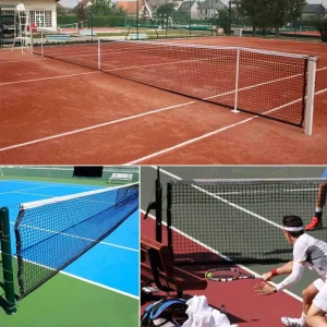 Portable Durable Tennis Net for Backyard Game Amateur Training Indoor Outdoor Weatherproof Sports Court