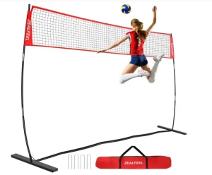 Portable Durable Volleyball Net for Beginner and Professional Players Indoor or Outdoor Beach Court Equipment
