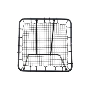 Portable Eco Friendly Black Soccer Goals 96x96cm for Backyard Football Training with Pop Up Post and Rebound Net Alloy Steel