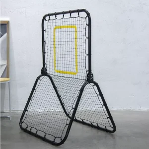 Portable Foldable Alloy Steel Baseball Rebounder Goal 173x122cm Double Bounce Net Training Equipment