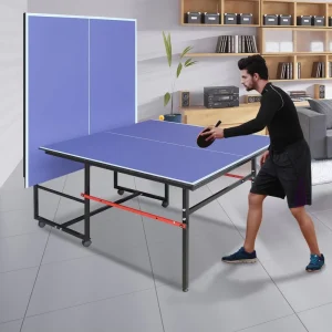 Portable Foldable Moving Pingpong Table Tennis Table With Wheels