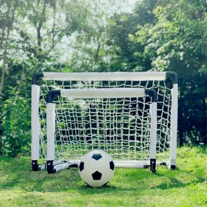 Portable Foldable Soccer Goal Plastic Nylon Net Customizable Color Mini Size for Kids Training Outdoor Use