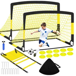 Portable Foldable Soccer Goal Post Outdoor Sports Kids Football Goal Post