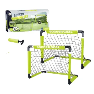 Portable Foldable Soccer Goal Sets 2 Portable Football Goal Toys for Children Kids Sports Toy