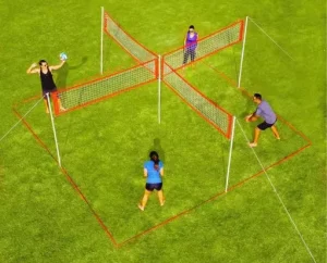 Portable Foldable Volleyball Net Well Suited for Beginner and Professional Players Indoor and Outdoor Beach Court Equipment
