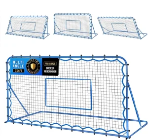 Portable Folding Steel Net Football Goal 7x4FT Kids Pop up Mini Small Soccer Goal for Intense Shots Training