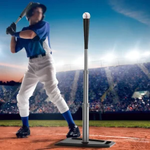 Portable Height-adjustable Softball Baseball Tee with Rubber Top Suitable for Children and Adults
