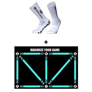 Portable Indoor Football Footstep Training Mat Dribble Training Mat Nonslip Ball Handler Equipment Soccer Training Mat