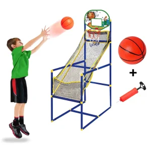 Portable Indoor Kids Arcade Basketball Game Set Sports Shooting Machine