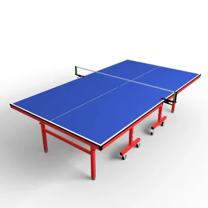 Portable Indoor Table Tennis Table with Wheels SMC Tabletop Foldable Design Heavy Duty Commercial Ping Pong Table