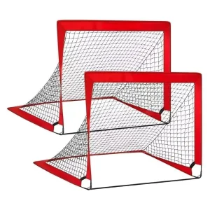 Portable Kid Soccer Goals for Backyard Indoor and Outdoor Pop up Soccer Goals Red