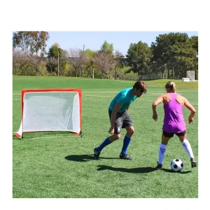 Portable Kids Play Sport Football Net Easy Install Folding Training Children Soccer Goal