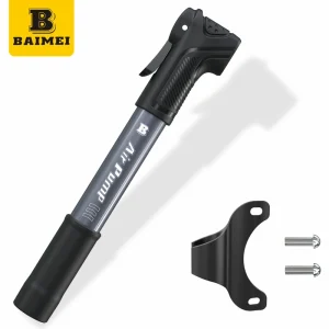 Portable Mini Bike Pump Universal Nozzle AV FV DV Steel Pipe Ball Pump Football Basketball Air Pump 80 120PSI