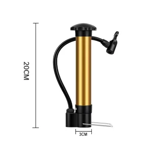Portable Mini Hand Air Pump Soccer Basketball Football Rubber Inflatable Ball with Steel Tube Accessory