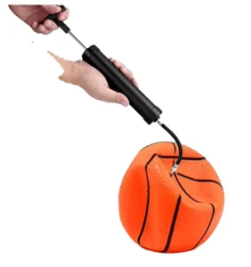 Portable Mini Smart Ball air Pump Black 15psi Tyre Pressure Pump LED Light Inflate Ball with Lithium Battery