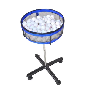 Portable Movable Ball Collector With Stand Multi Storage Table Tennis Basket Round