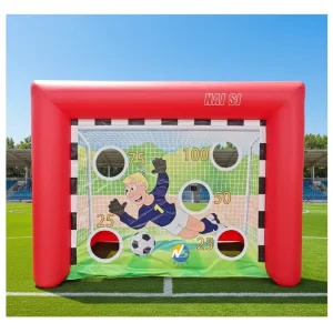 Portable Outdoor Commercial PVC Inflatable Football Goal Soccer Shootout Target Sport Game for Kids Adults