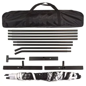 Portable Pickleball Court Net Set Easy to Install and Disassemble Flexible Polyester Material