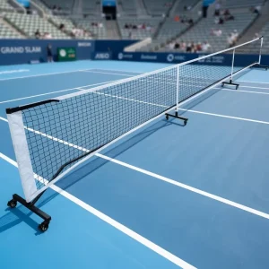 Portable Pickleball Court Net System with Posts Official Size for Indoor Outdoor Sports and Practice