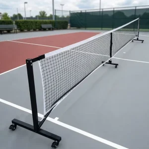Portable Pickleball Net System Official Size Court Net with Posts for Indoor Outdoor Training and Games